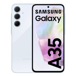 Celular Samsung Galaxy A35 5G 256GB, 8GB RAM, cámara principal 50MP + 8MP + 5MP, frontal 13MP, 6.6", azul