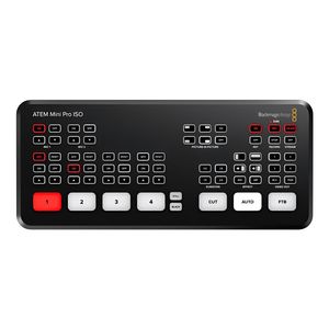 Conmutador de video Blackmagic Design ATEM Mini Pro ISO, 4 entradas HDMI, negro