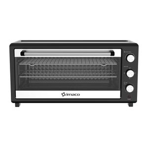 Horno eléctrico Imaco Double Cake HEB35DC 1500w, 35 litros, función especial para hacer pasteles, negro