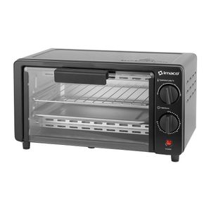 Horno eléctrico Imaco HE900B 800w, 9 litros, hasta 200°C, negro