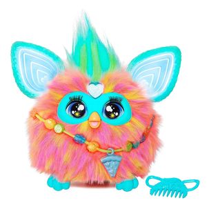 Juguete interactivo Furby, 15 accesorios de moda, idioma inglés, coral