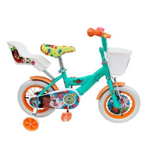 Bicicleta Monark moana aro 12", con canasta, celeste