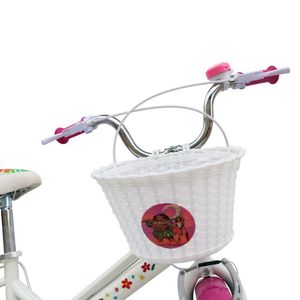 Bicicleta Monark Moana Aro 20" con timbre y canasta, blanco