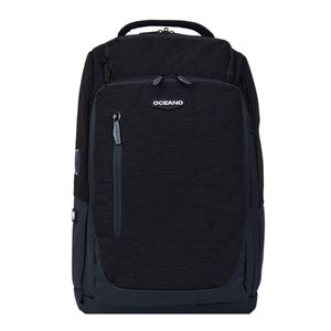 Mochila Oceano Atom Porta Laptop 15.6" con bolsillos internos, puerto USB, negro