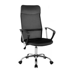 Silla Giratoria Evox CT221 para escritorio y oficina, carga máx. 90kg, inclinación máx. 120°, negro