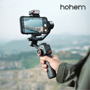 Estabilizador de celular Hohem iSteady M6 Kit version con seguimiento magnético de IA de 3 ejes para iPhone/Android, luz de relleno, rotación 360°
