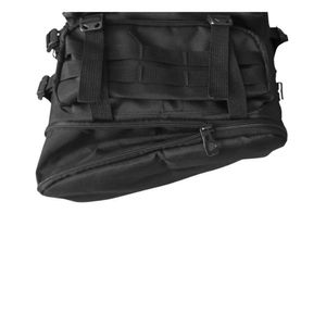 Mochila táctica militar expandible 55L camping, viaje, negro