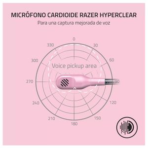 Audífonos gamer Razer Blackshark V2 X conexión 3.5 mm, multiplataforma, con micrófono, 7.1, rosado