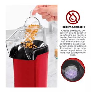 Máquina de pop corn MOD11200w, abs, rojo