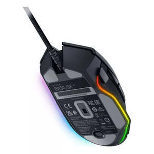 Mouse gamer Razer Basilisk V3 alámbrico, conexión usb, 26K DPI, Focus+ HyperScroll Tilt, luces Chroma, negro