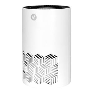 Purificador de aire portátil, filtro HEPA H13, temporizador, iluminación y aromaterapia integrada, blanco