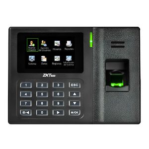 Control de acceso por huella ZKTeco LX14, pantalla TFT 2,8", USB-Host/Cliente, negro
