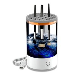 Lavador de brochas para maquillaje EMP conexión USB, 8W, ABS, blanco