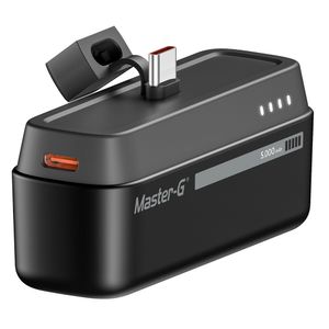Cargador base portátil Master-G 5000 mAh, tipo C, 3A, negro