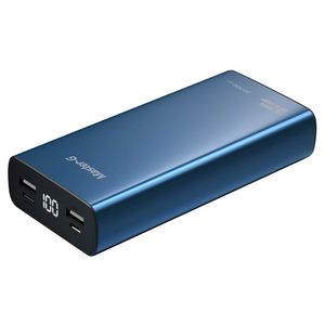 Batería externa Master-G 20000 mAh, power delivery, tipo C, micro usb,  2 puertos USB, azul