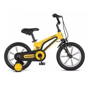 Bicicleta Montasen F800 Aro 16", asiento regulable, amarillo