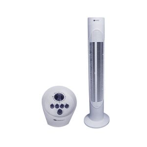 Ventilador de torre Fujitec CF-3200 70W, 3 velocidades, giro de 70°, blanco