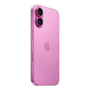 iPhone 16 eSIM 5G 128GB, 8GB RAM, cámara principal 48MP + 12MP, frontal 12MP, 6.1", rosado