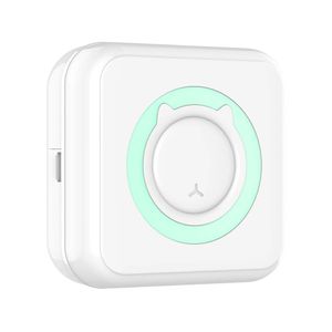 Impresora mini portátil térmica bluetooth, 200DPI, USB, blanco + Case de ´protección + Rollo de papel