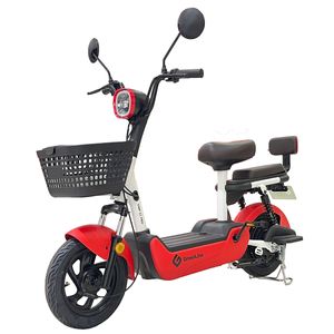 Bicimoto eléctrica GreenLine Vmp S3 PRO, peso máx. 120 kg, velocidad 25 km/h, rojo