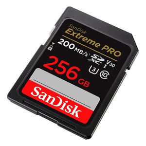 Memoria SD Sandisk 256GB - R200mb - W140mb - Extreme Pro