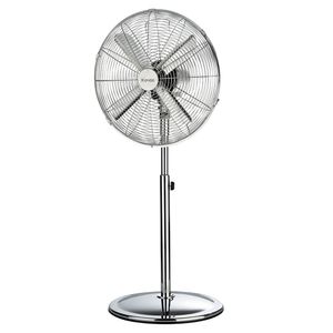 Ventilador de pie Kendal, 16", 60w, 3 velocidades, plateado