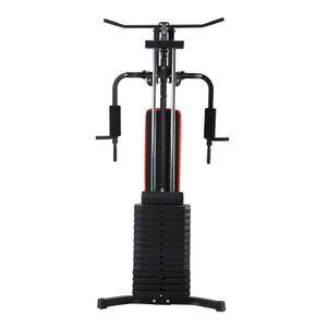 Máquina Home Gym P550 Pro, peso ajustable, estructura de acero reforzada, negro