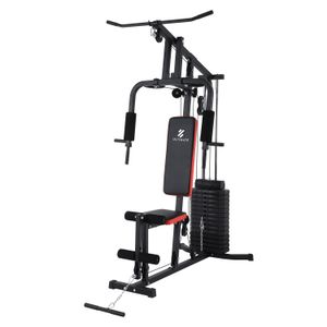 Máquina Home Gym P550 Pro, peso ajustable, estructura de acero reforzada, negro