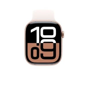 Apple Watch Serie 10, 46mm, frecuencia cardíaca, GPS, Sport Band, rose gold