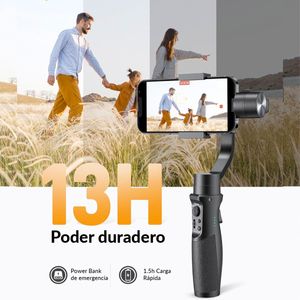 Estabilizador Gimbal Hohem iSteady, seguimiento inteligente de objetos, batería de larga duración, negro