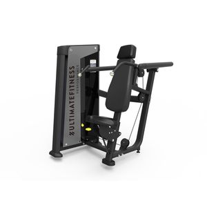 Press de hombros, carga máx. 100 kg, asiento ajustable, negro