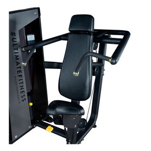Press de hombros, carga máx. 100 kg, asiento ajustable, negro