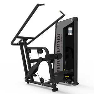 Pulldown - polea alta, carga máx. 100kg, diseño ergonómico, trabaja tren superior, negro