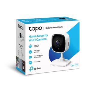 Cámara de seguridad Tapo C100 Full HD, detección de movimiento, visión nocturna, blanco