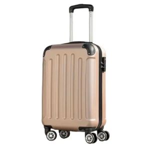 Maleta de cabina con clave Carry on, capacidad 10 kg, ruedas 360°, nude