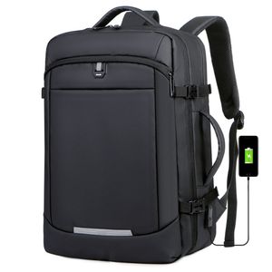 Mochila de viaje, ajustable, cabinera, impermeable, negro - CY-8336159