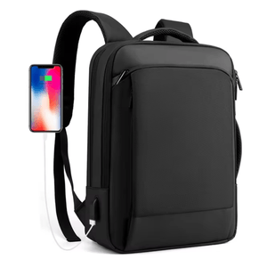 Mochila impermeable, 15.6", oxford, 25 litros, negro