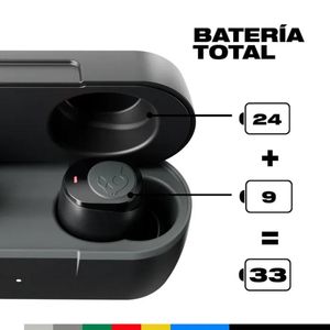 Audífonos bluetooth True Wireless Skullcandy Jib True 2 resistente al agua IPX4, duración hasta 33 horas con estuche, negro + Globe Blacksheep