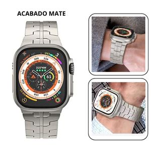 Correa de Titanio para Apple Watch Iron Man Acabado Matte 42-44-45-49mm