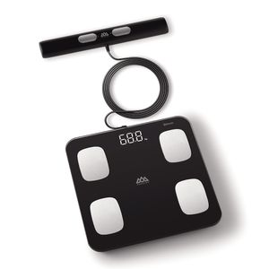Balanza smart Senssun 8 electrodos, 15 funcionalidades con reporte de salud, negro