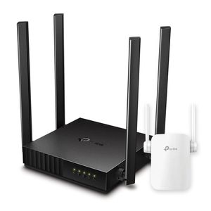Combo: Router TP-Link Ac 1200 Archer C50 inalámbrico, doble banda, 300mbps y 867mbps + Extensor Wi-Fi TP-Link AC750 doble banda, 750 mbps