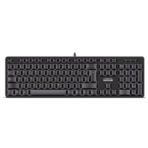 Teclado Gamer USB Ebony + CYB K105, membrana, cable de 1.5 metros, negro