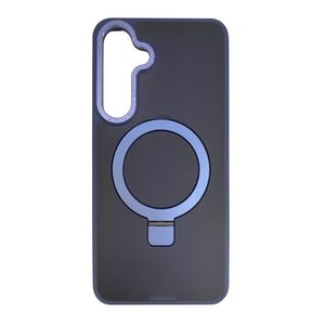 Case para Samsung Galaxy S25+ magnético con soporte, amortiguador de choques, protección de cámaras, azul