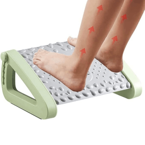 Reposapiés ergonómico, ajustable, mejora la postura, antideslizante, verde