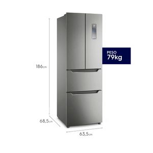 Refrigerador Multidoor Frost Free Electrolux ERFWV2HUS capacidad 298 litros, panel digital, gris