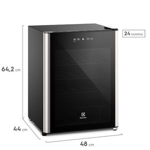 Vinera Electrolux 24 botellas, luz interna, panel de control digital