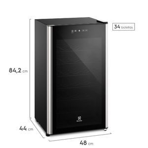 Vinera Electrolux 34 botellas, panel de control digital