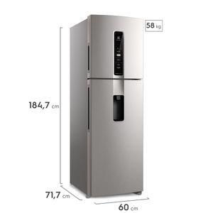 Refrigeradora Electrolux  IW45S 409 litros, sistema de congelamiento No Frost, acero inoxidable