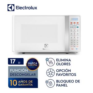 Horno Microondas 17L Blanco Electrolux - EMDO17S2GSRUW