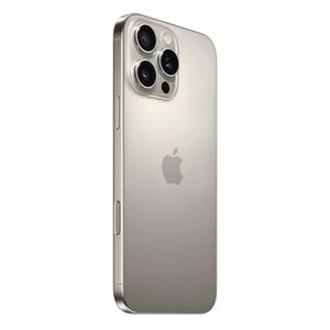 iPhone 16 Pro Max eSIM 5G 256GB, 8GB RAM, cámara principal 48MP + 48MP + 12MP, frontal 12MP, 6.9”, Natural-Titanium